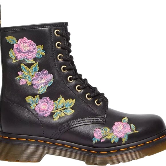 Dr. Doc Martens 1460 Vonda II Women’s 5 Black Leather 8-Eye Lace Up Ankle Boots - Picture 11 of 13